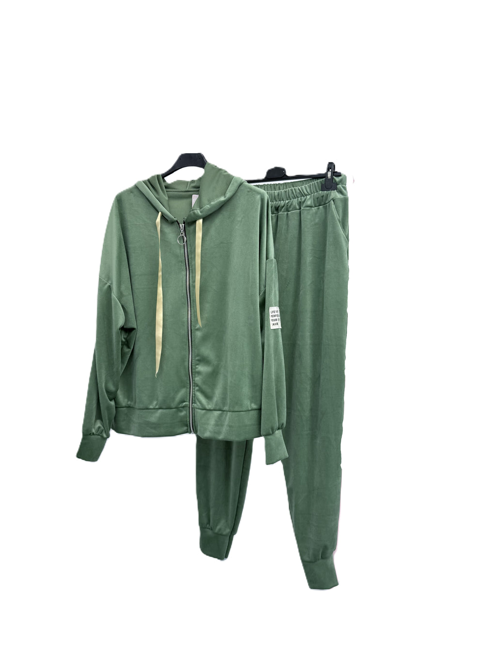 Zweiteiler Samt Grün Pad